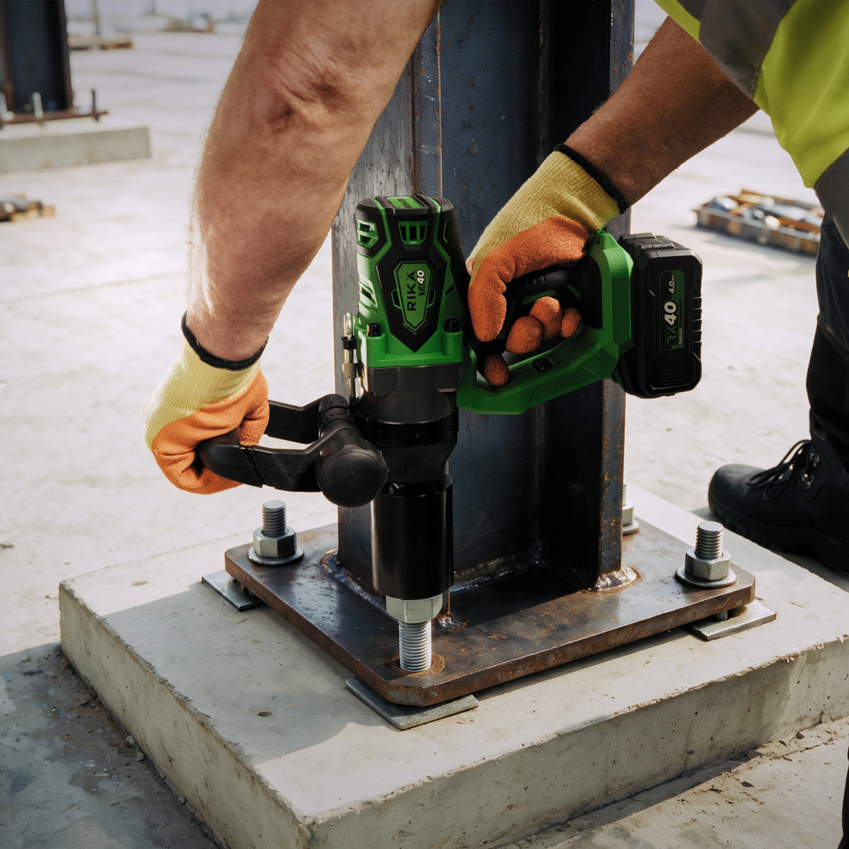 Rikä RK40 40V 1in Cordless High-Torque Impact Wrench | 2500Nm Nut-Busting Torque | Friction Ring | Brushless Motor | Body Only